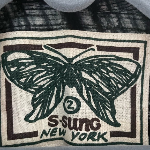 Samantha Sung 100% light cotton, B&W button midi dress Hand printed Pockets! S2 - Picture 4 of 5